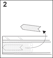 Coupe des pièces du protège-gouttière